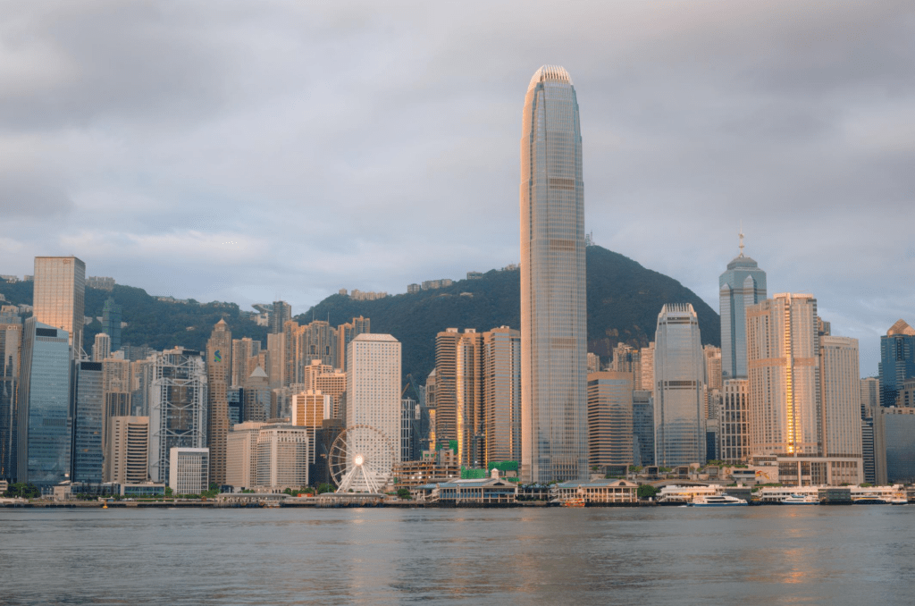 Hong Kong financial district symbolizing leadership in regulated tokenized finance.