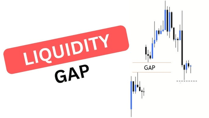 Crypto price chart showing liquidity gaps accelerating a market crash.